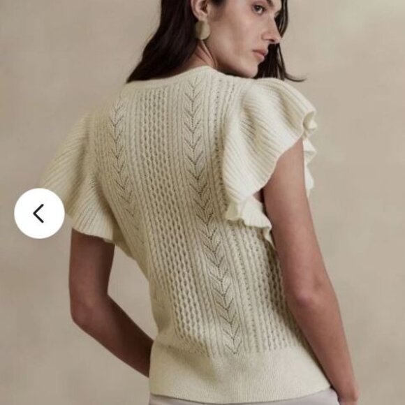 NWT Banana Republic Junie Wool Sweater Top! Sz L! $120! - Picture 5 of 10